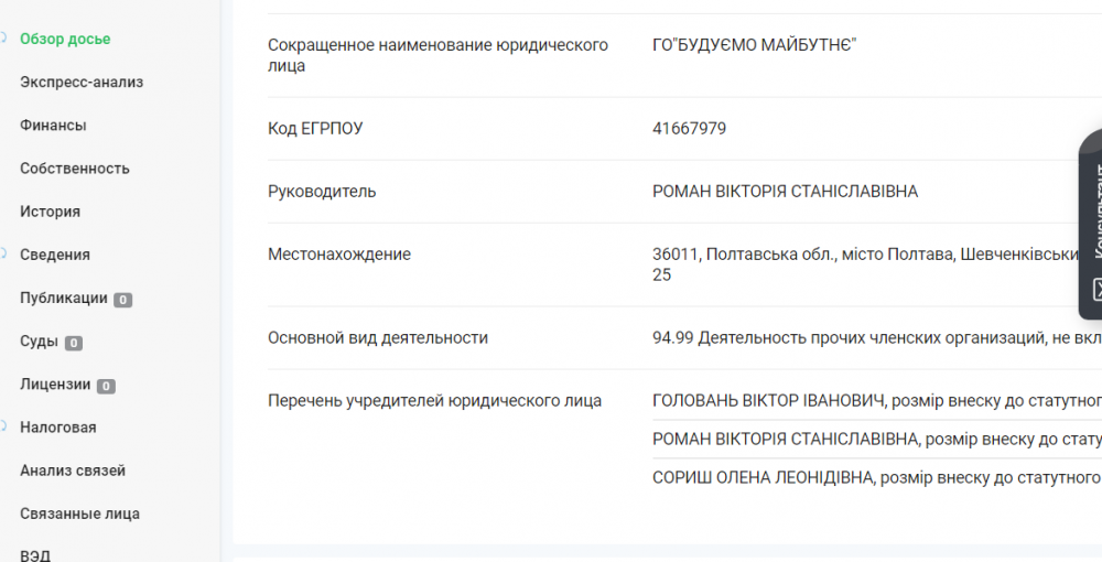 Прінт-скрін з сайту 