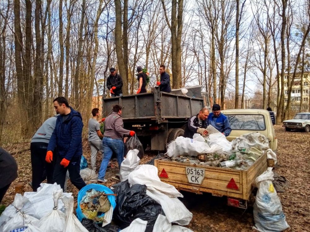 Прибирання у Гришкиному лісі