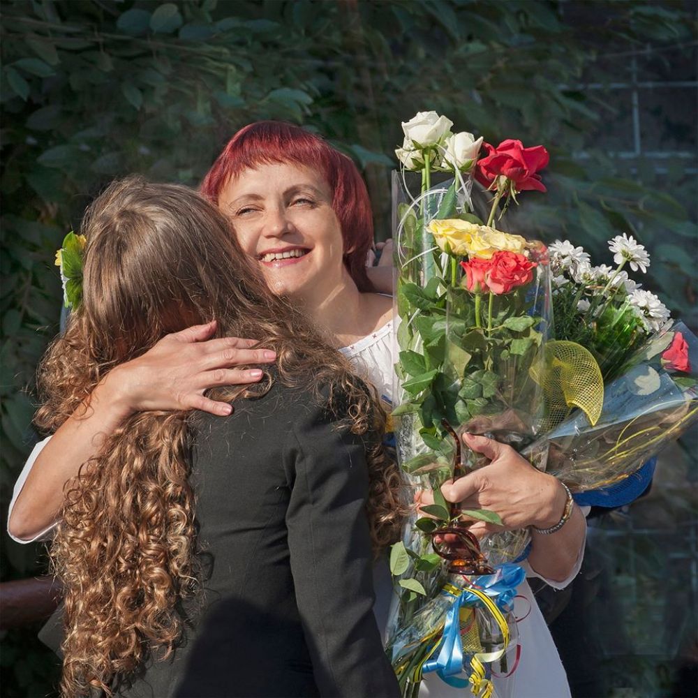 Квіти на Перше вересня від вдячних учнів