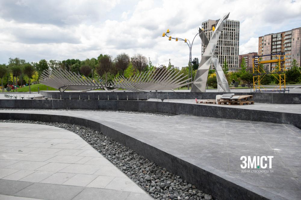 Фонтан у Прибережному сквері будували з нуля